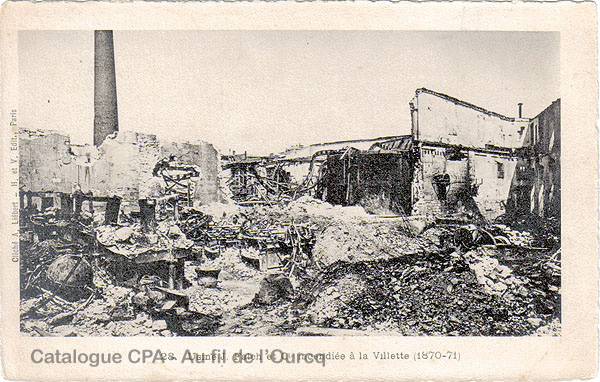 28. Usine J. Falch et Cie incendiée à la Villette (1870-1871)